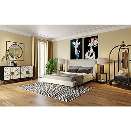 kare-design-wandspiegel-stanford-90cm-matt-schwarz-rund-in-eckigem-rahmen image 6