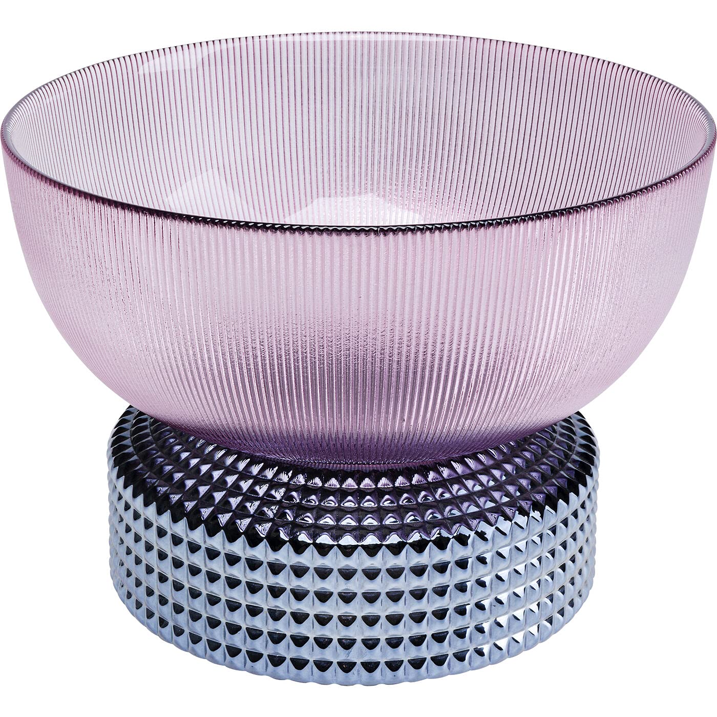 kare-design-vase-marvelous-duo-blau-rot-glas-28cm-handgefertigt image 1