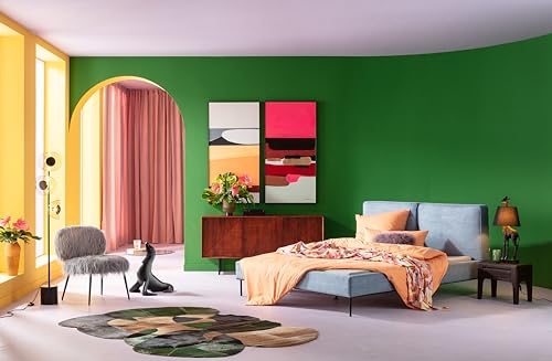 kare-design-gerahmtes-bild-abstract-shapes-pink-73x143cm-leinwandbild-abstrakt image 8