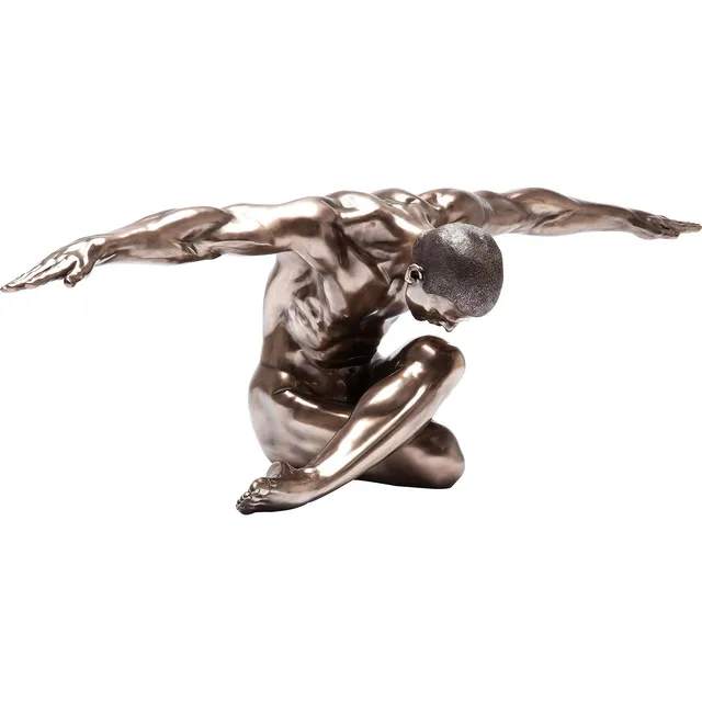 kare-design-nude-man-bow-dekofigur-bronze-137-cm image 1