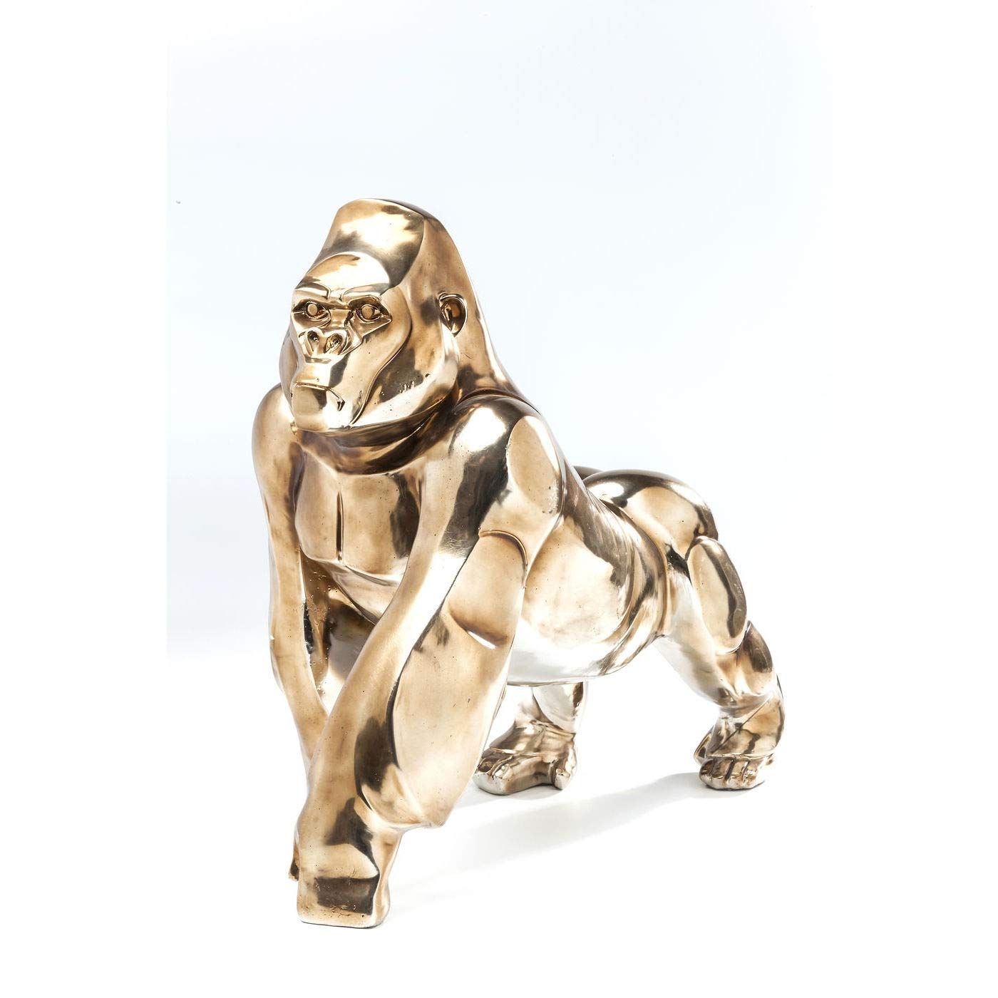 kare-design-deko-figur-gorilla-chrome-57x45-5x38-cm-polyresin-silber image 6