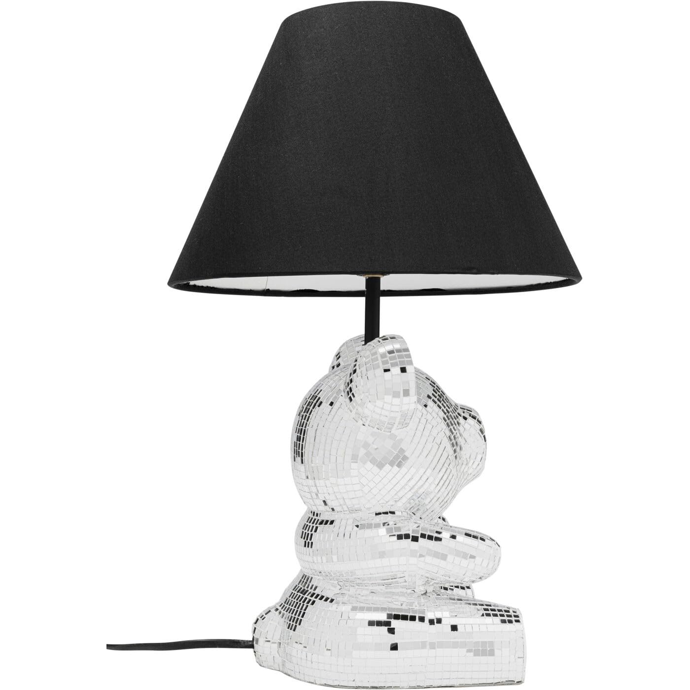 kare-design-bear-disco-tischlampe-40-cm-schwarz-silber image 5