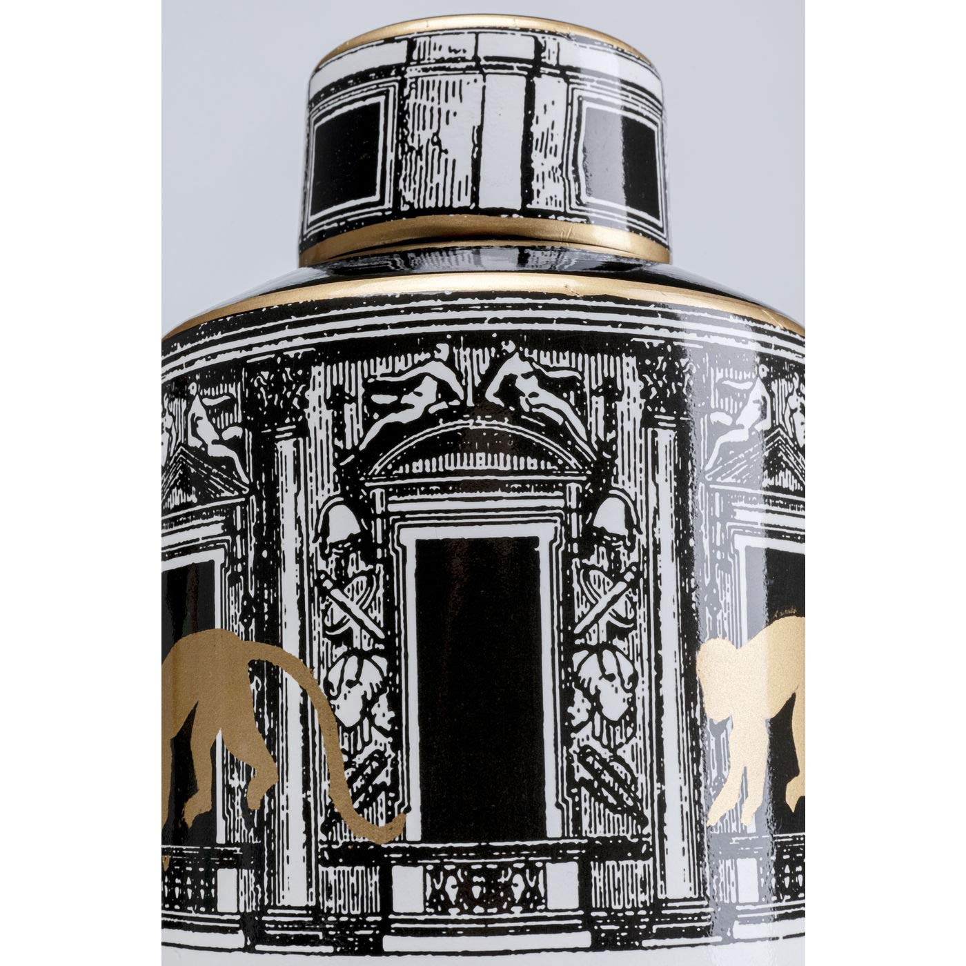 kare-design-tempelbox-affen-deckeldose-30-cm-schwarz-wei-gold image 4