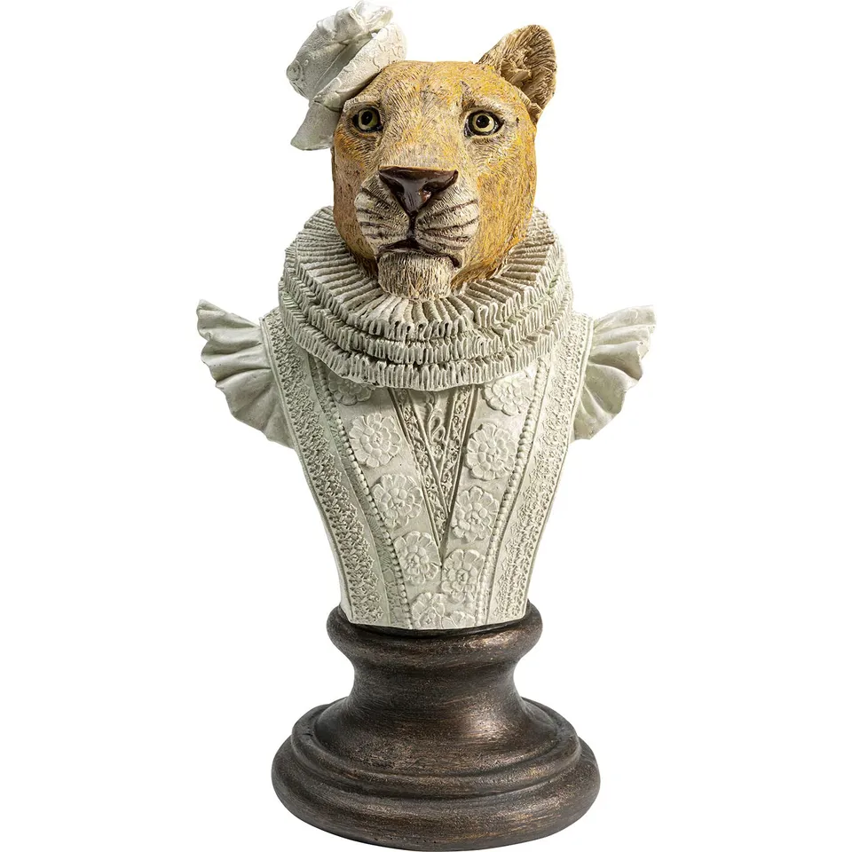 kare-design-deko-objekt-sir-leopard-weiss image 1