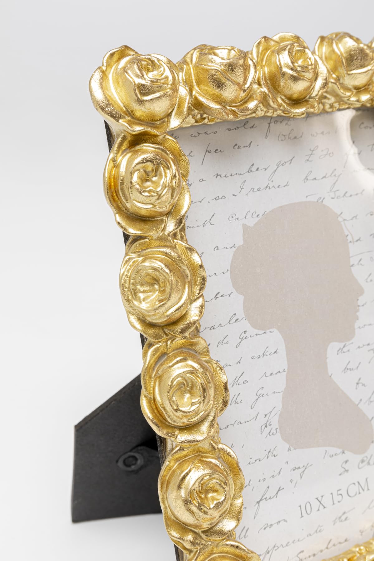 kare-design-bilderrahmen-rose-blossom-gold-rosen-motiv-wohnzimmer image 4