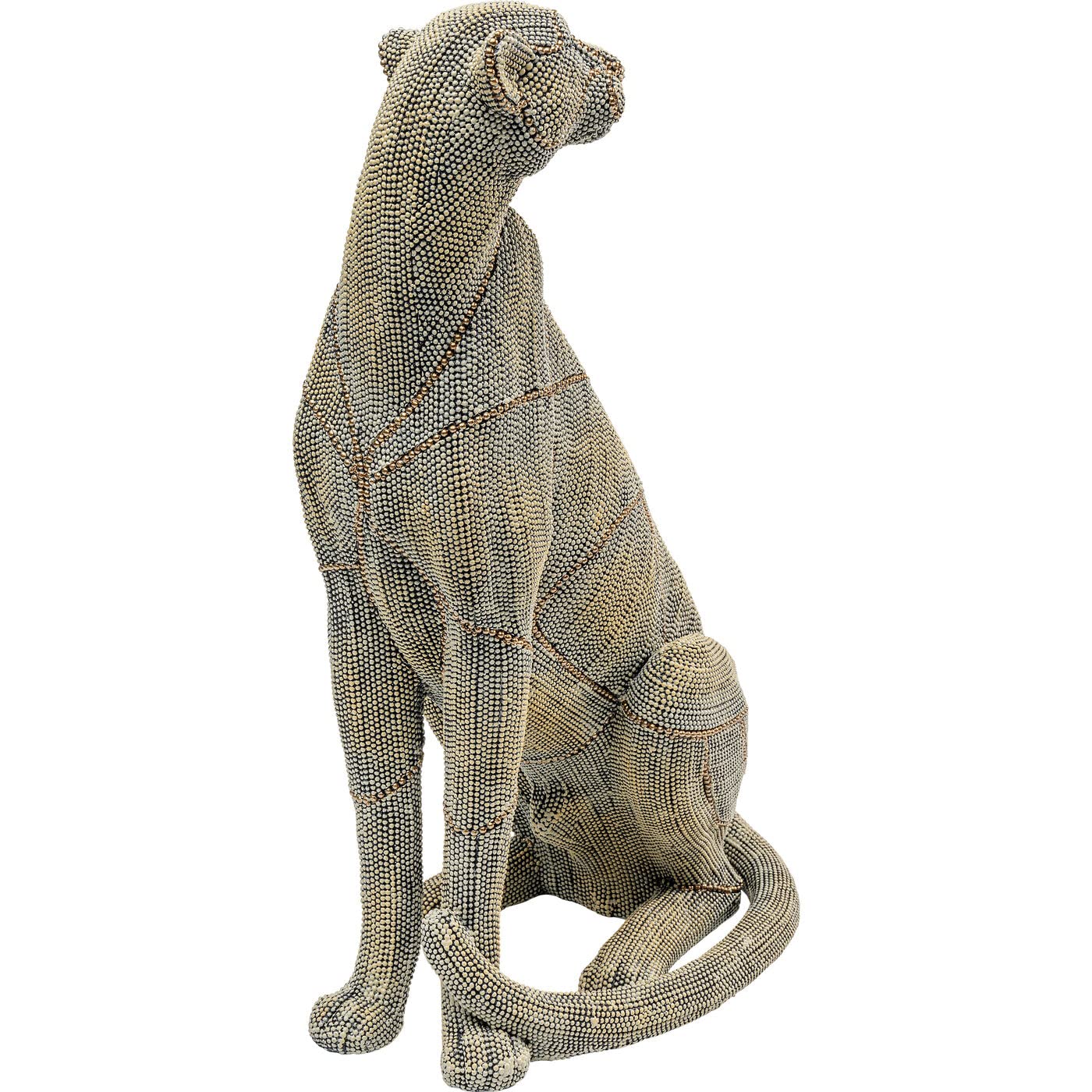 kare-design-deko-figur-sitting-leopard-gold-grau-42x26x17cm-leopard-aus-kunstper image 3