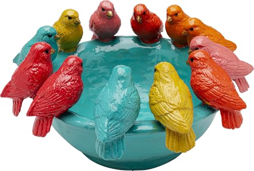 kare-design-deko-schale-birds-mehrfarbig-handbemalte-obstschale-14x28x28-cm image 6