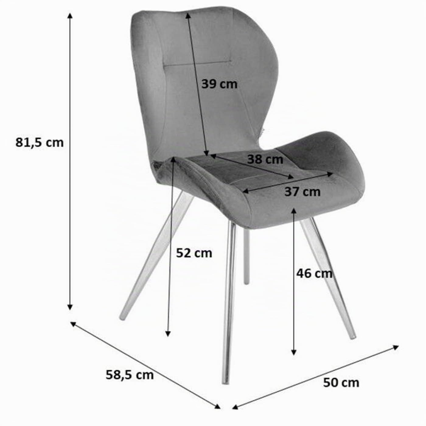 kare-design-stuhl-viva-creme-samtoptik-82x50x59-cm-esszimmerstuhl image 3