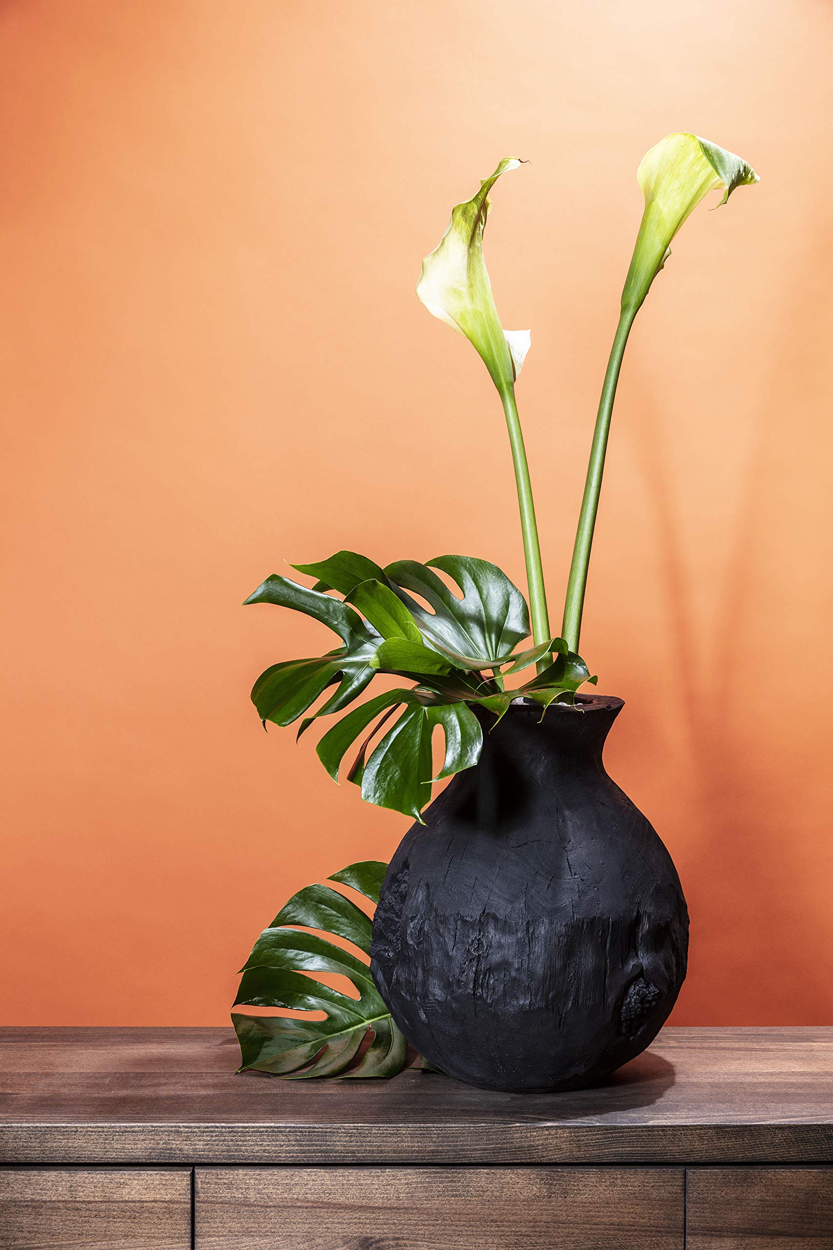 kare-design-vase-elemento-schwarz-41-4-x-36-3-x-36-3-cm-bodenvase-aus-kunstharz image 2