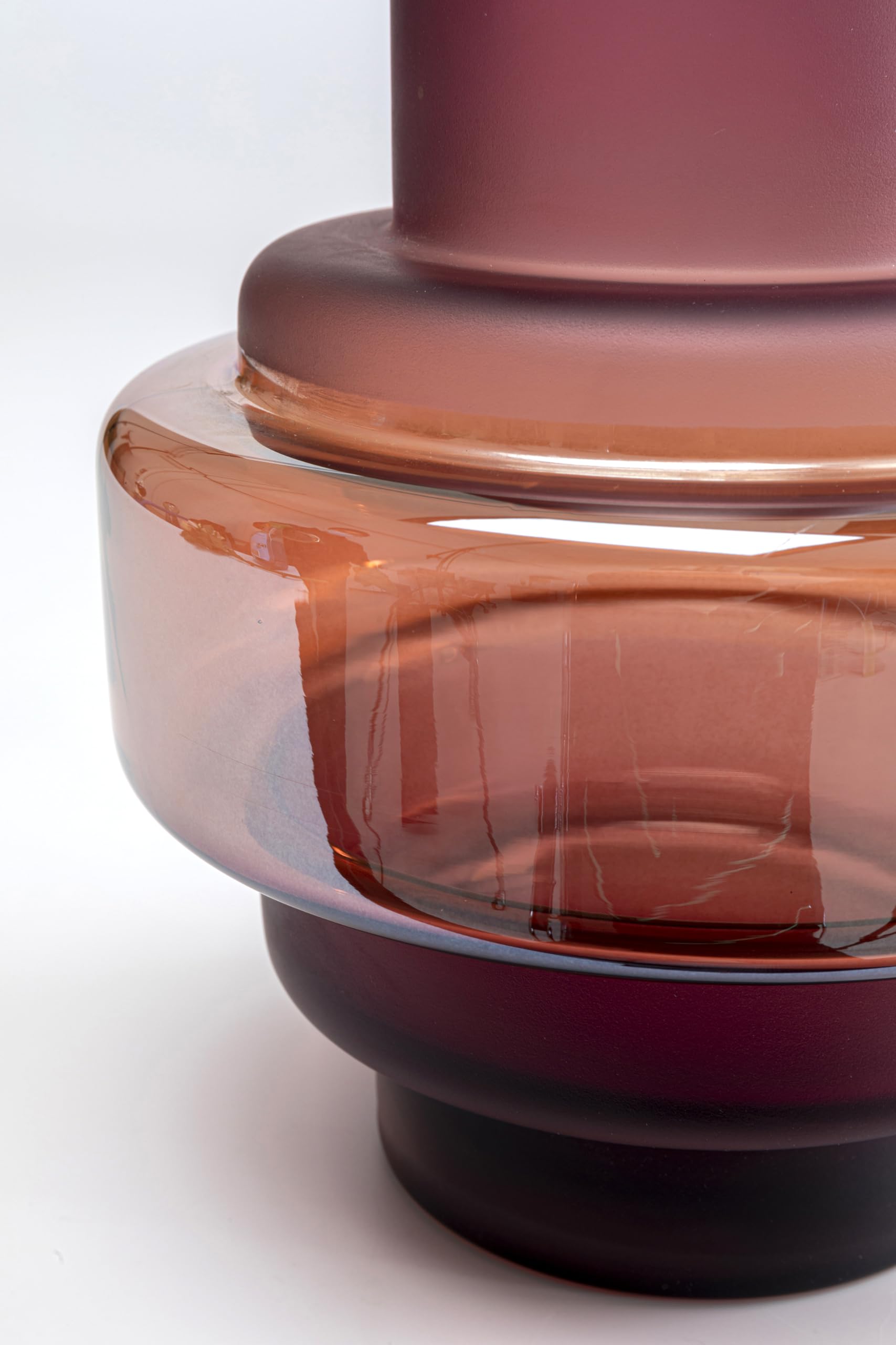 kare-design-vase-rosie-rot-24-cm-mundgeblasene-glas-tischvase-wasserfest image 3