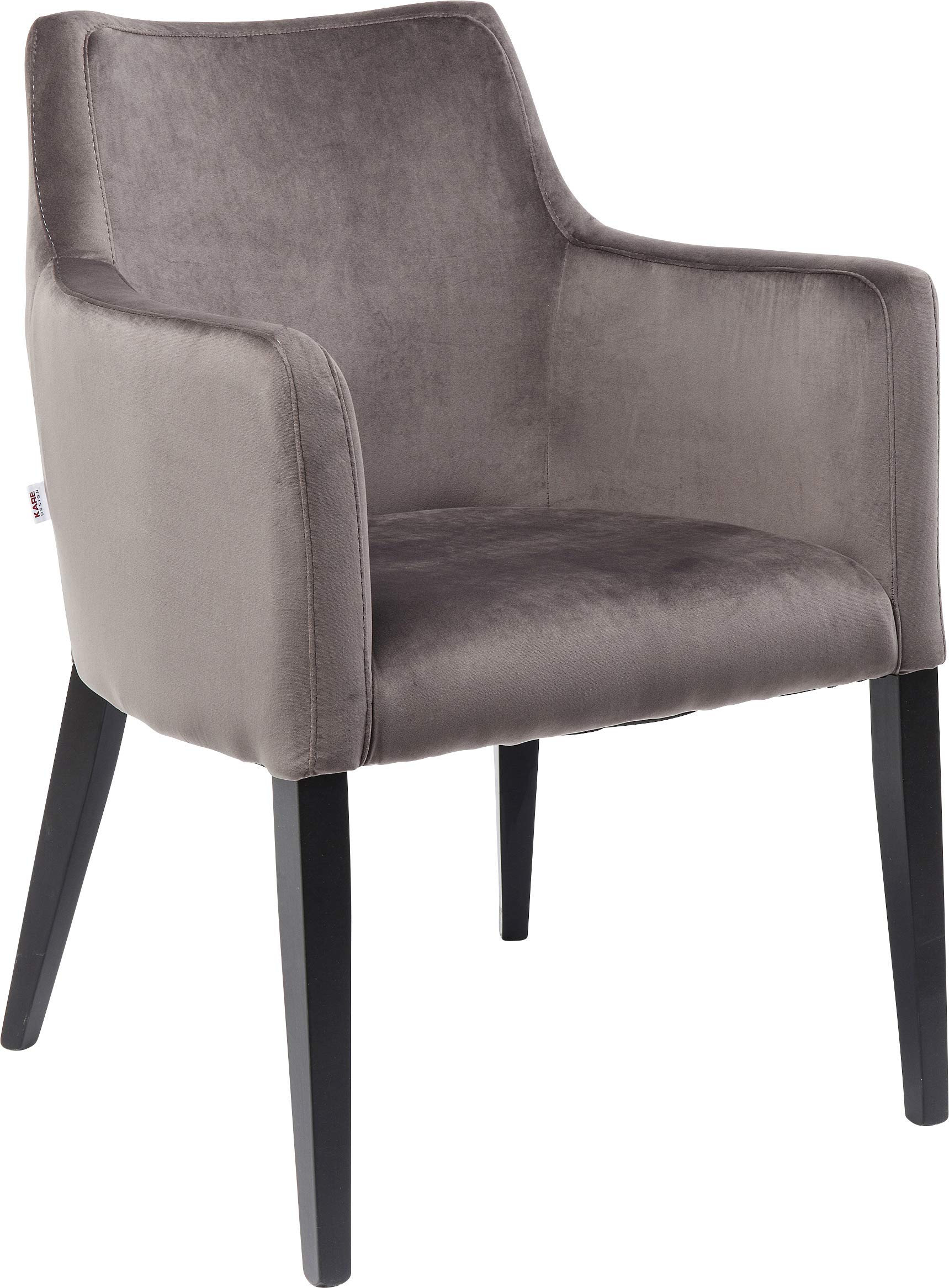 kare-design-mode-armlehnstuhl-grau-samtoptik-87x58x67cm image 8