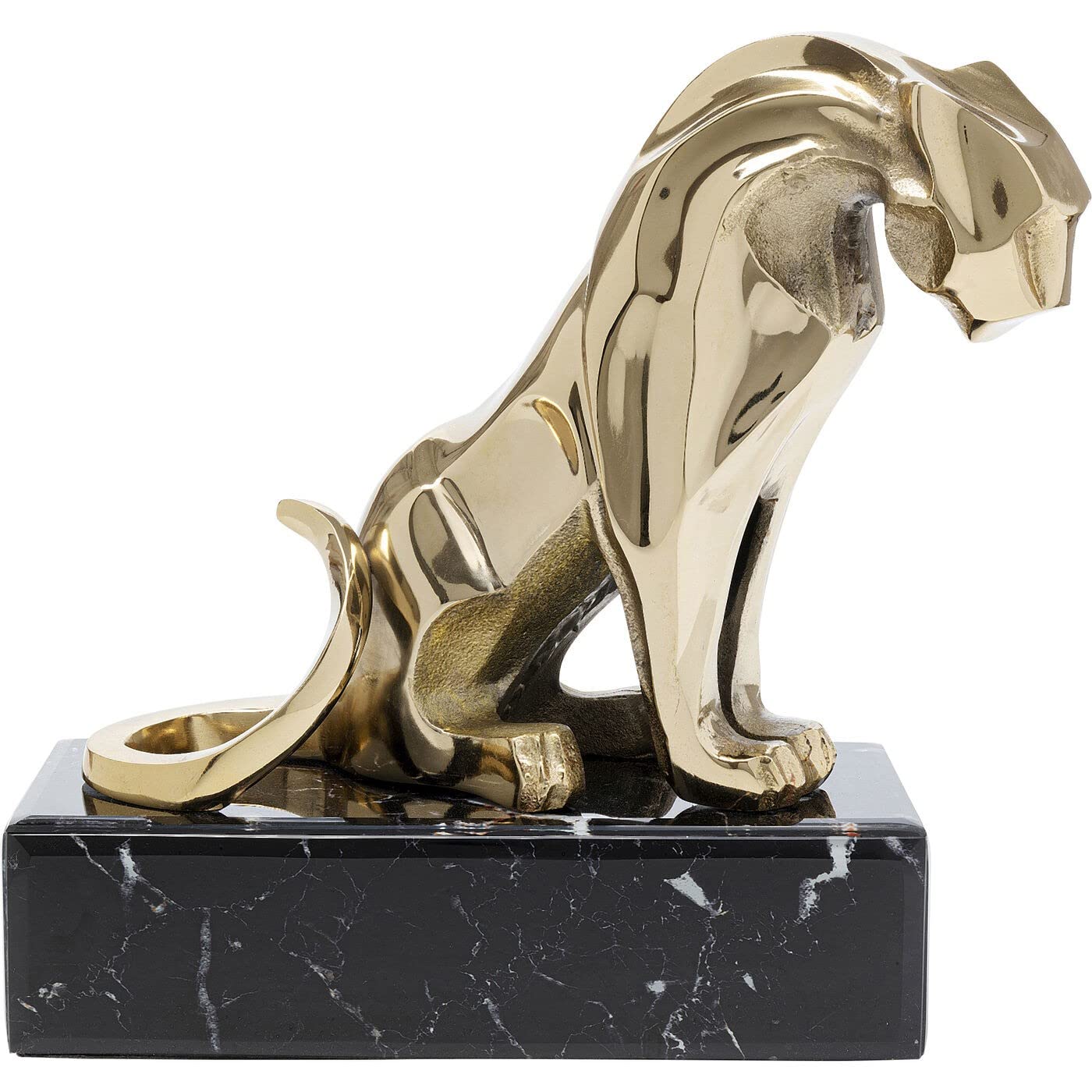 kare-design-deko-figur-lion-on-marble-gold-34x31x20-cm image 1