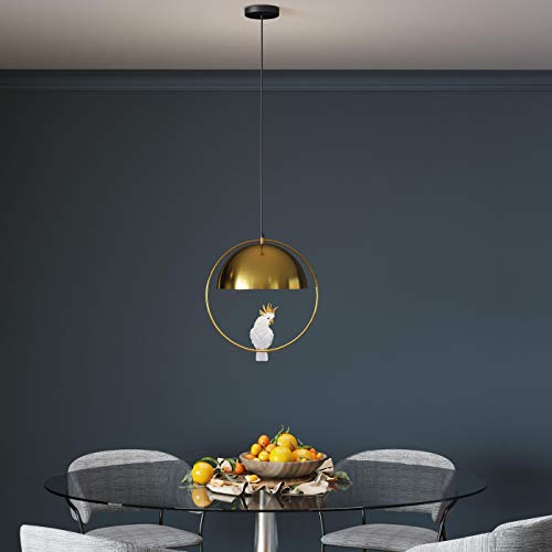 kare-design-h-ngeleuchte-animal-cockatoo-gold-wei-60x46x46-cm image 7