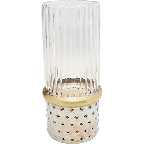 kare-design-vase-la-glas-klar-gold-glasvase-zylinder image 7