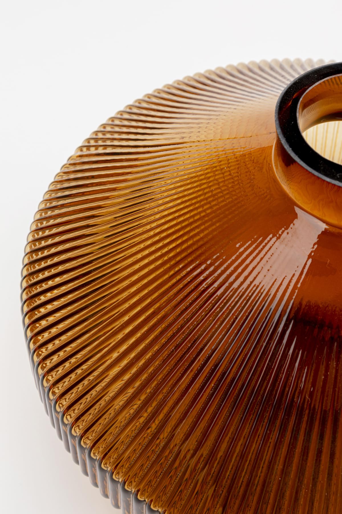 kare-design-vase-daphne-braun-blumenvase-aus-glas-h-he-24-cm-gemustert image 3