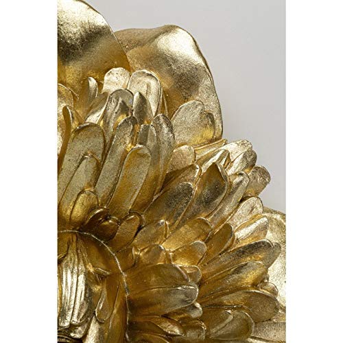 kare-design-wandschmuck-peony-wanddeko-blume-gold-50x50x12-cm image 7
