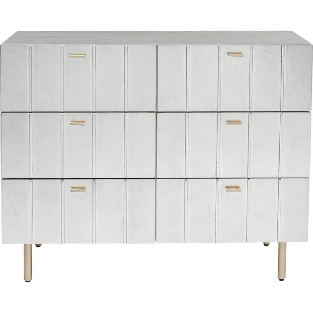 kare-design-kommode-venice-line-silber-89x106x40-cm-mit-6-schubladen image 1