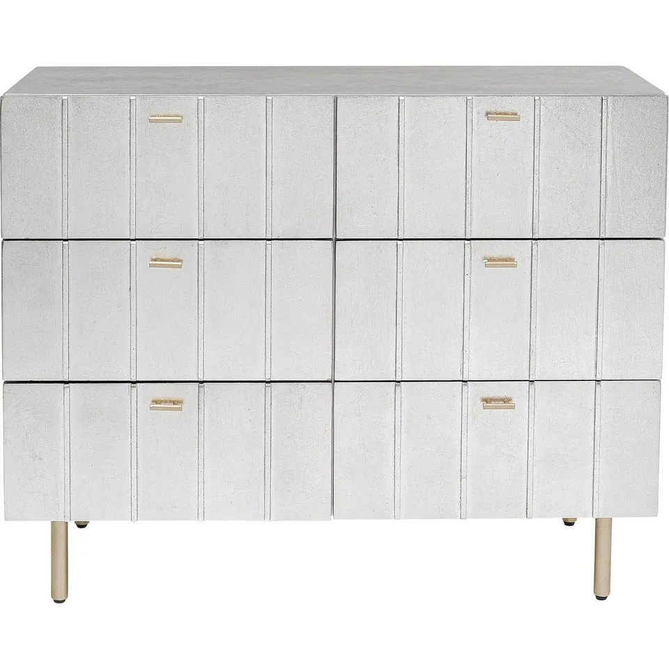 kare-design-kommode-venice-line-silber-89x106x40-cm-mit-6-schubladen image 1