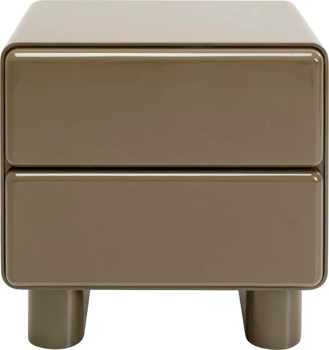 kare-design-eliano-kommode-nachttisch-khaki-2-schubladen-57x43x57-cm image 1