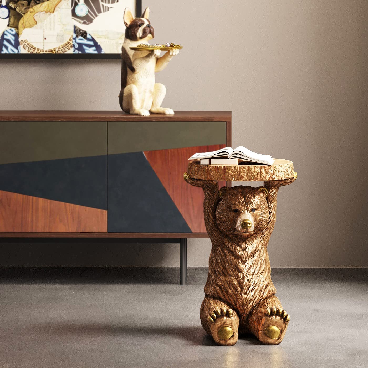 kare-design-butler-bully-deko-figur-51-cm-gold-mit-tablett image 2