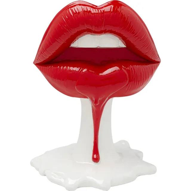 kare-design-hot-lip-deko-objekt-wei-rot-26x21x14-cm image 1