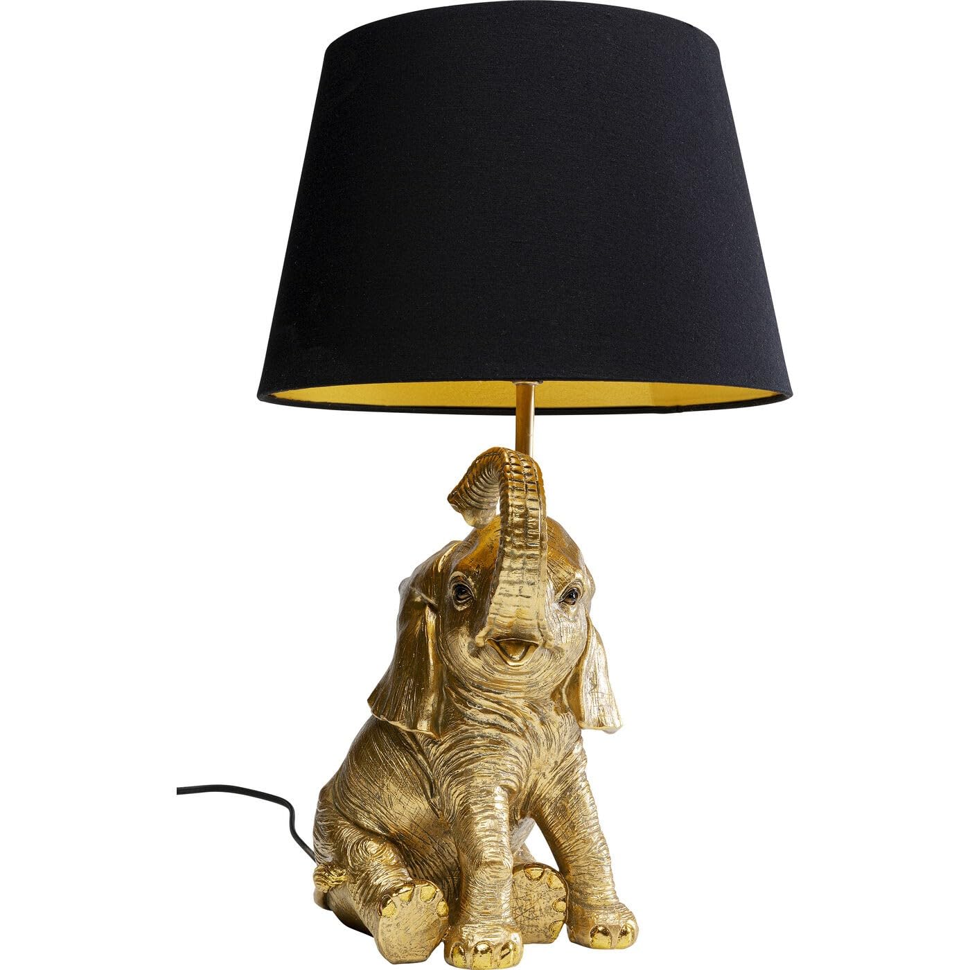 kare-design-tischlampe-happy-elefant-gold-48-cm-elefanten-leuchte-e27 image 1