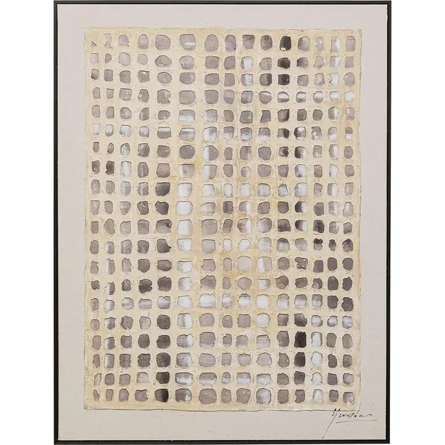 kare-design-wandbild-glitter-curtain-beige-gerahmtes-acryl-bild-120x90-cm image 1
