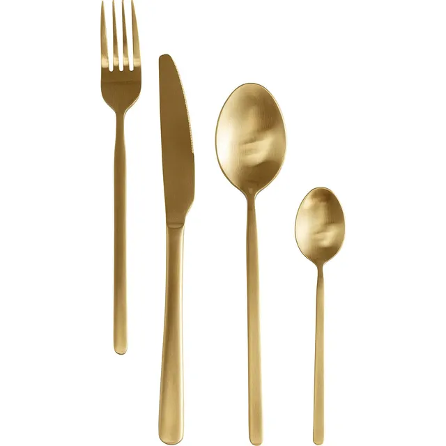 kare-design-gloria-besteckset-16-teilig-edelstahl-matt-messing-f-r-4-personen image 1