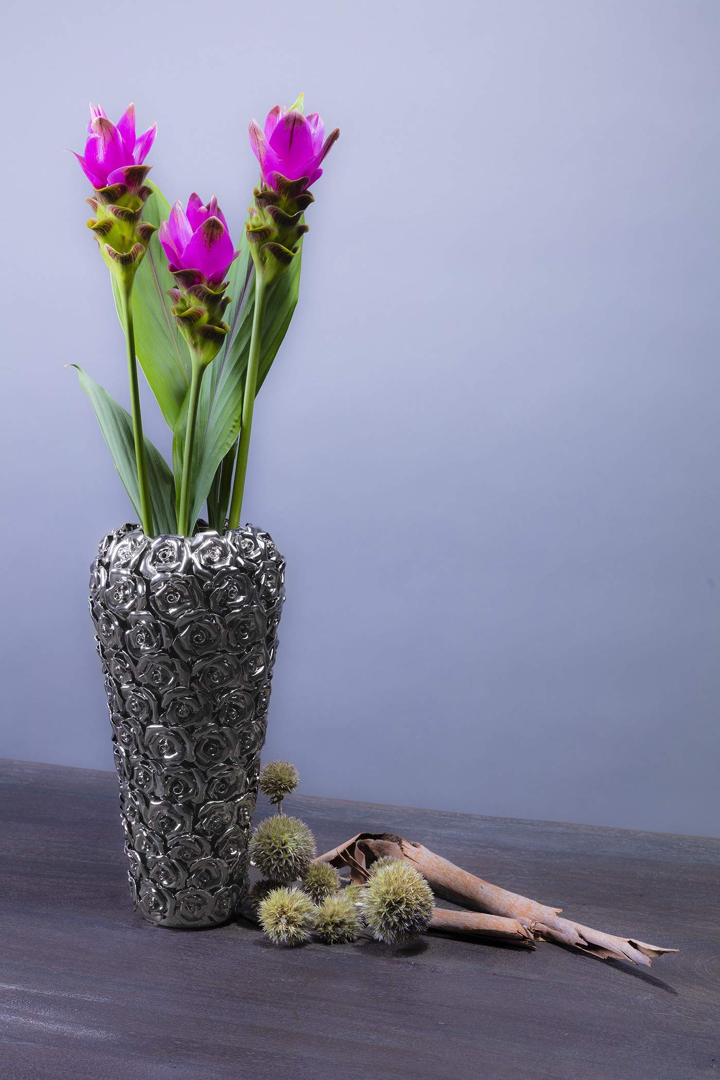 kare-design-vase-rose-silber-blumenvase-mit-rosenmotiv-37-cm image 5