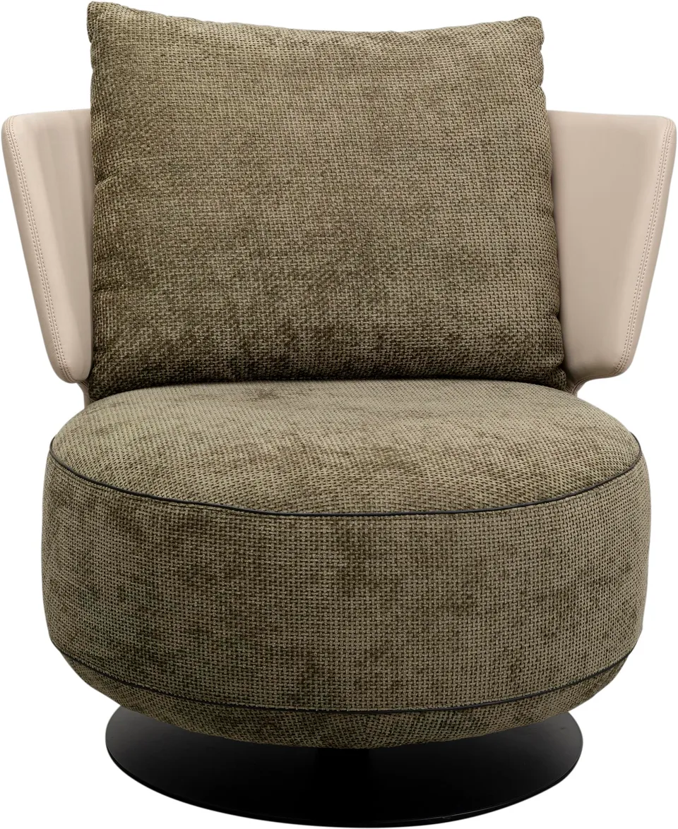 kare-design-sessel-josh-braun-360-drehbarer-polstersessel-samtoptik-88x80x80-cm image 1