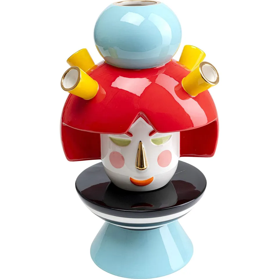 kare-design-puppet-girl-deko-vase-bunt-36-cm-keramik-tischvase image 1