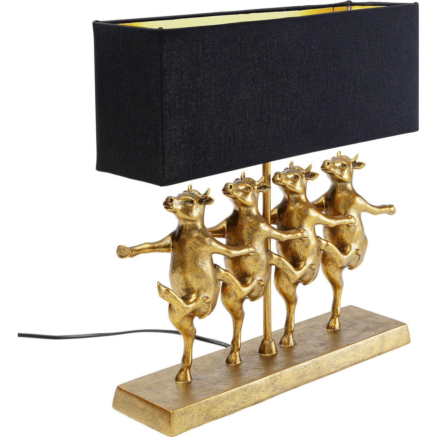 kare-design-dancing-cows-tischlampe-schwarz-gold-43-5-cm image 4