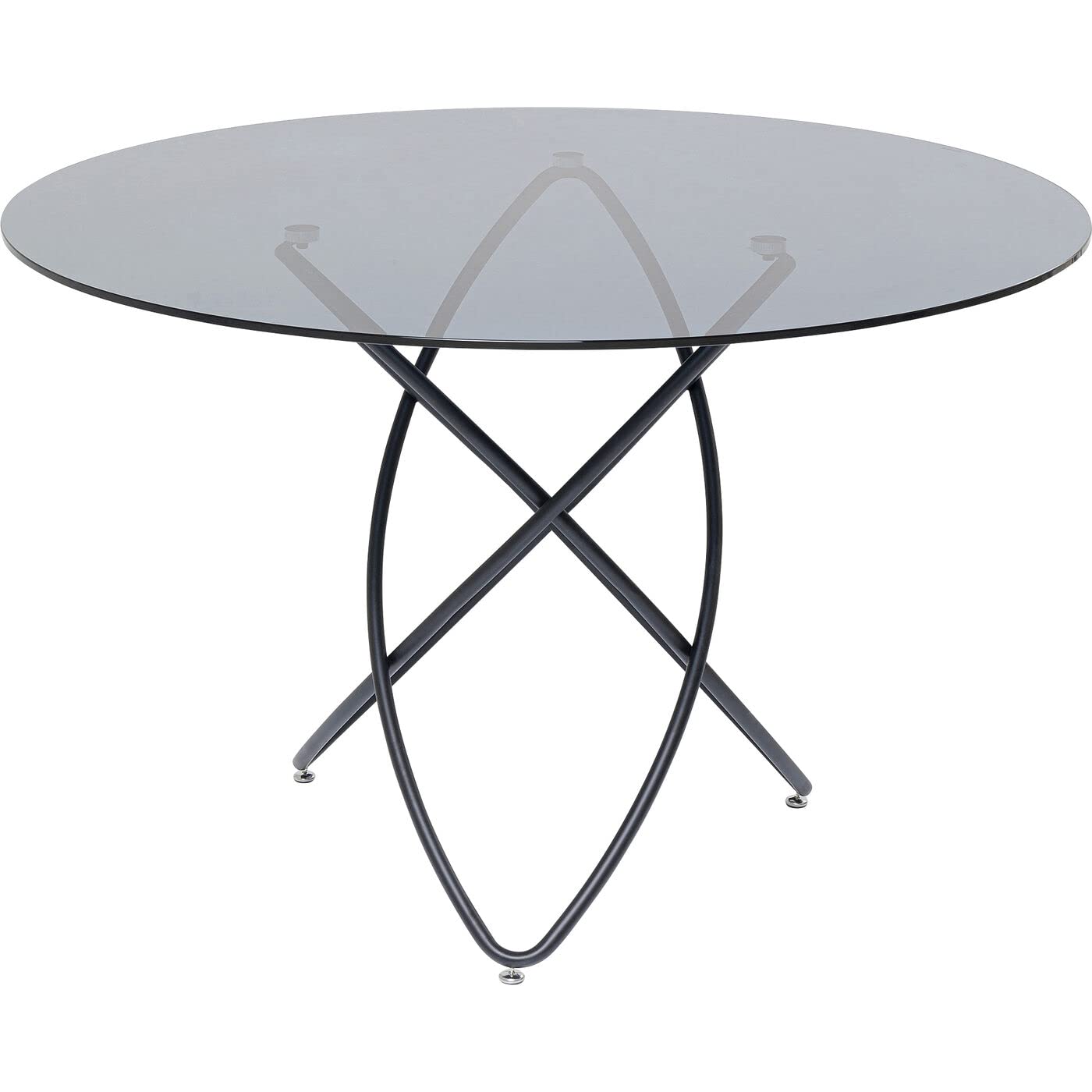kare-design-tisch-molekular-schwarz-120-cm-runder-glas-esstisch-f-r-6-7-personen image 1