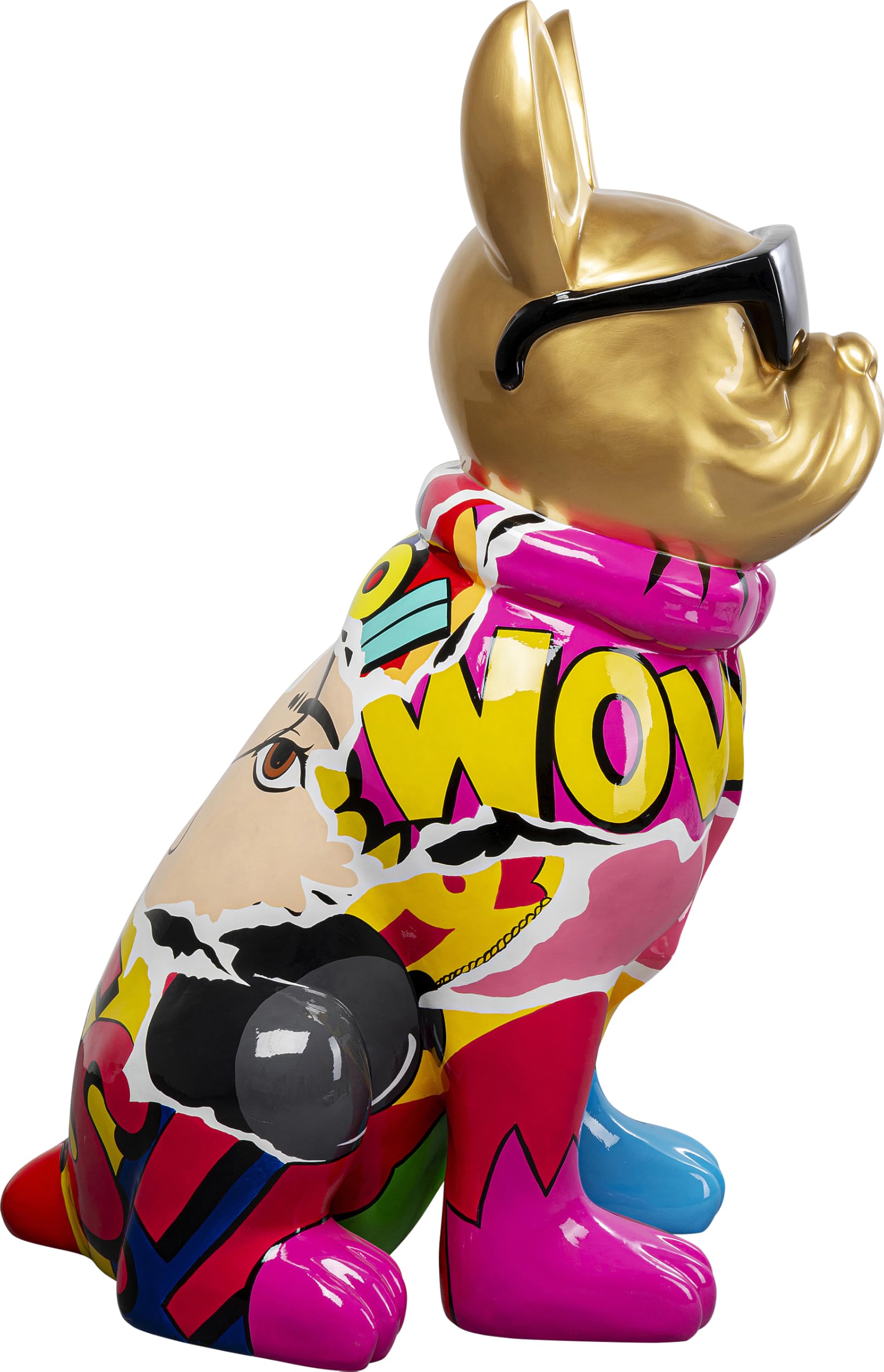 kare-design-graffiti-dog-deko-figur-mehrfarbig-handbemalt-49x24x8-cm image 5