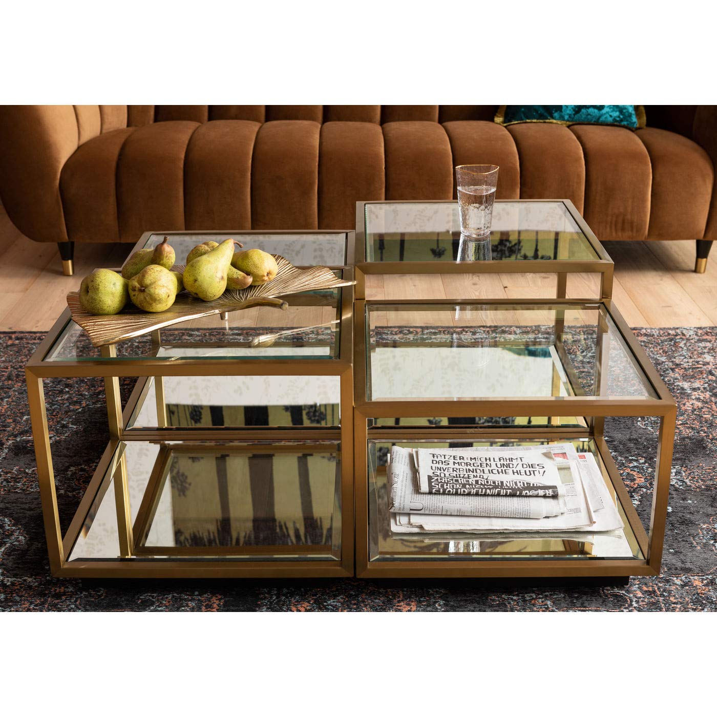 kare-design-couchtisch-luigi-4er-set-gold-quadratisch image 6
