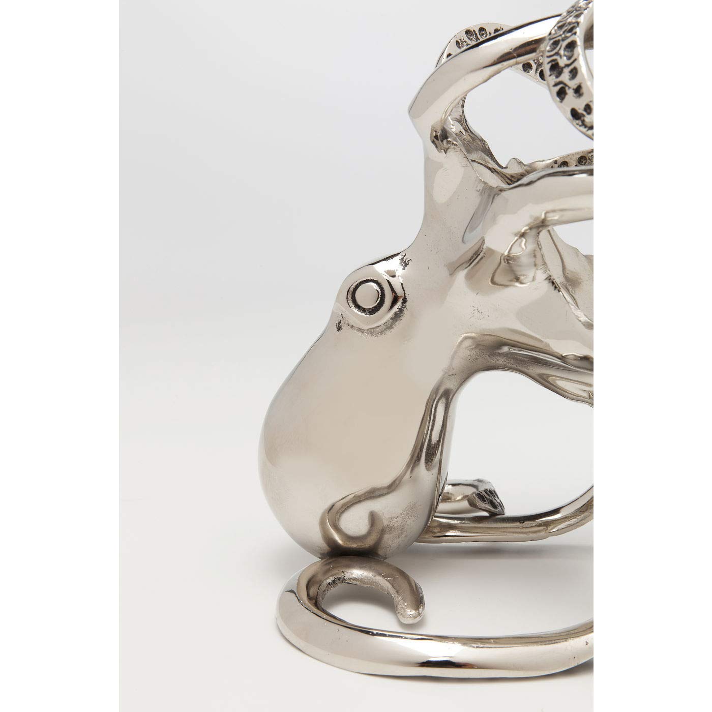 kare-design-flaschenhalter-octopus-silber-wein-flaschengestell-aluminium-25x16x2 image 8