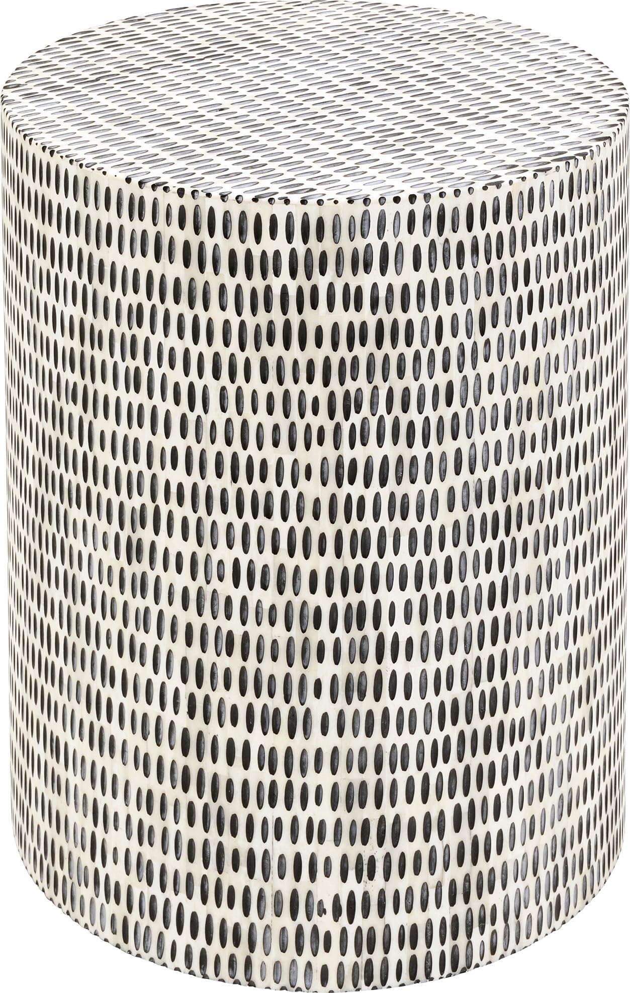 kare-design-beistelltisch-piano-rund-schwarz-wei-36-cm-durchmesser image 1