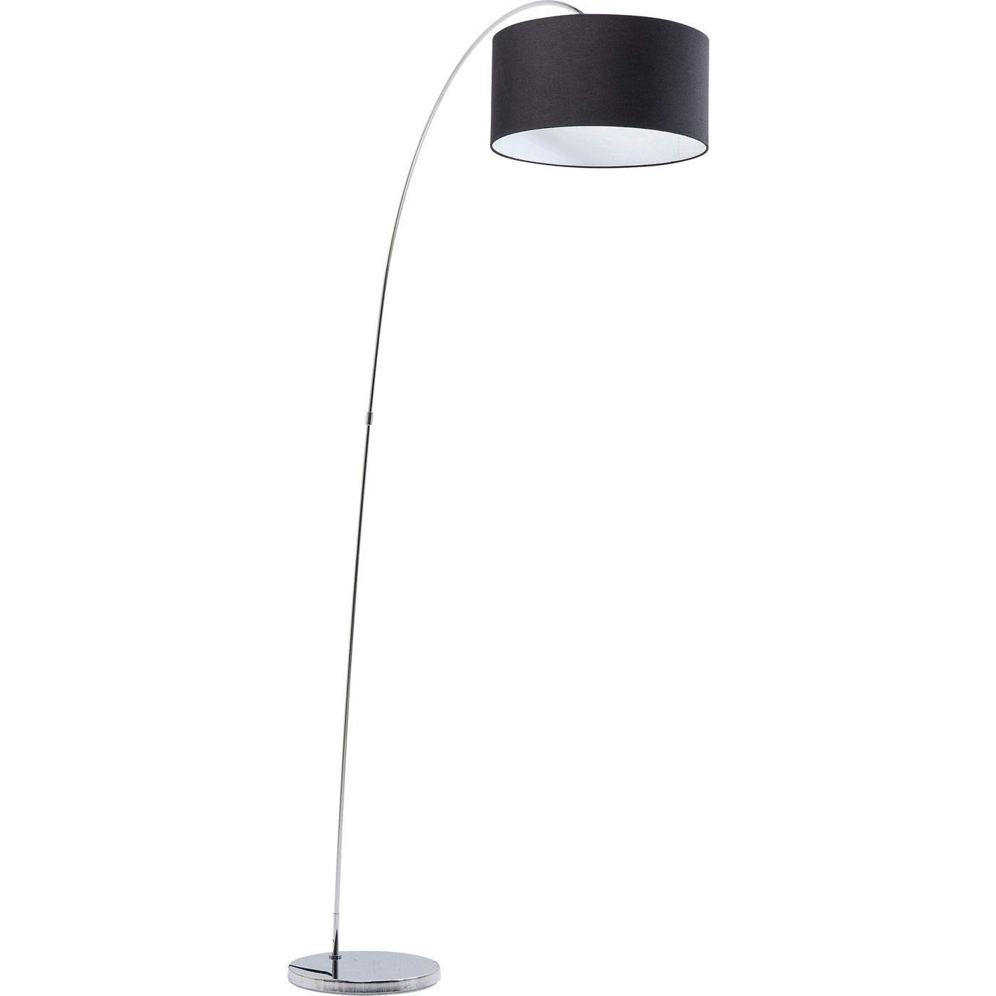 kare-design-standleuchte-gooseneck-bogenleuchte-schwarz-silber-213x160x40-cm image 6