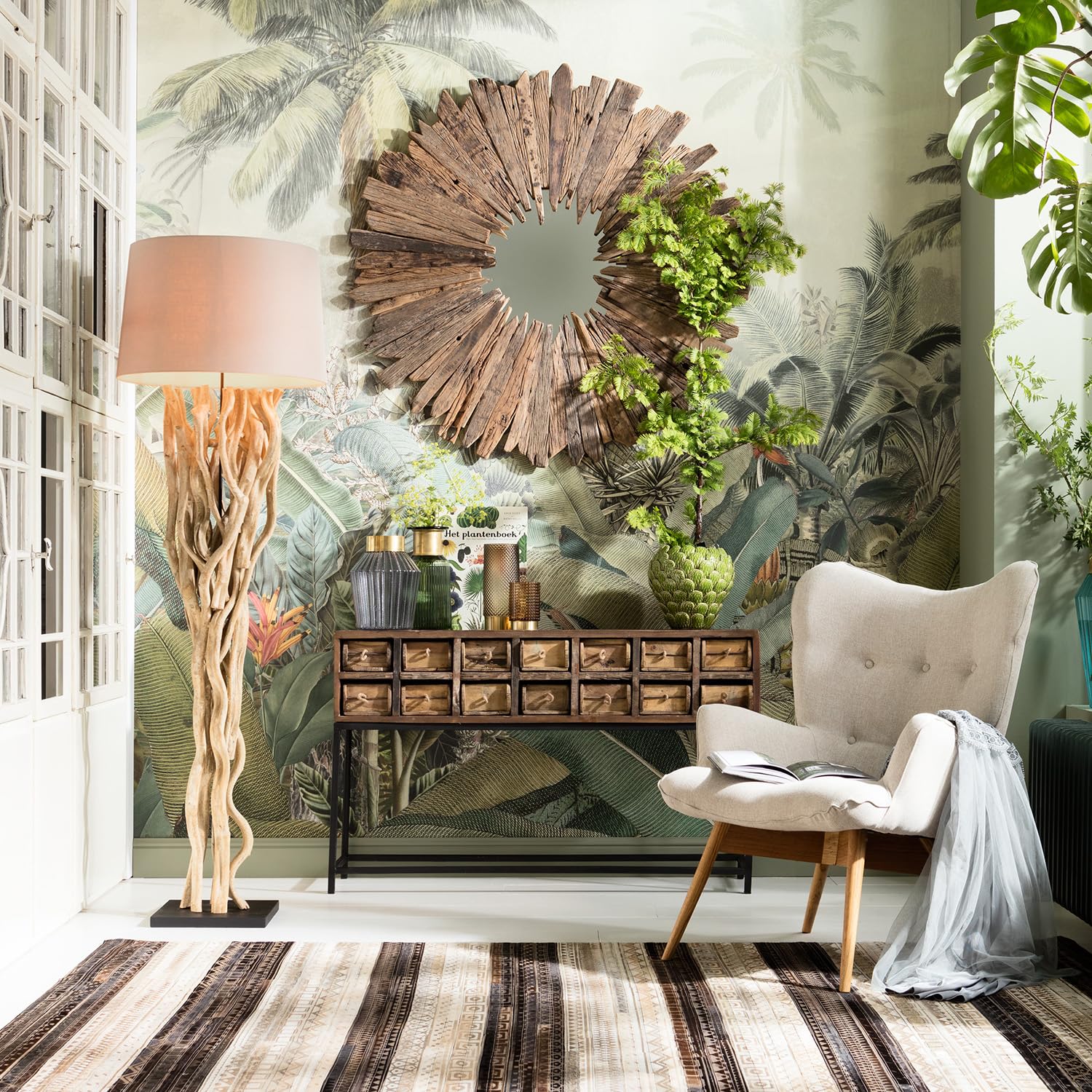 kare-design-stehlampe-scultra-175x55x55cm-standleuchte-akazienholz-creme image 2
