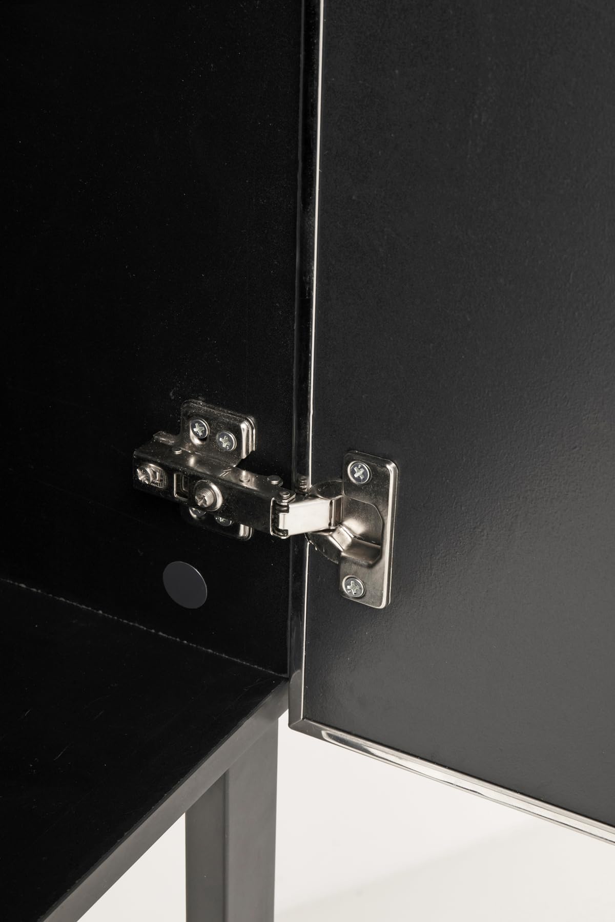 kare-design-schrank-carino-hochschrank-silber-schwarz-chrom-160x80x39-cm-push-to image 6