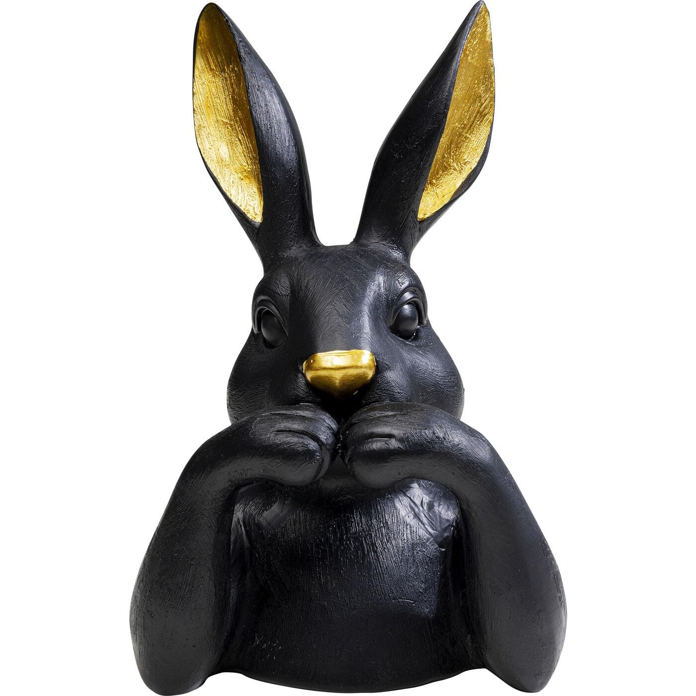 kare-design-sweet-rabbit-deko-figur-hase-schwarz-23x14x13-cm image 1