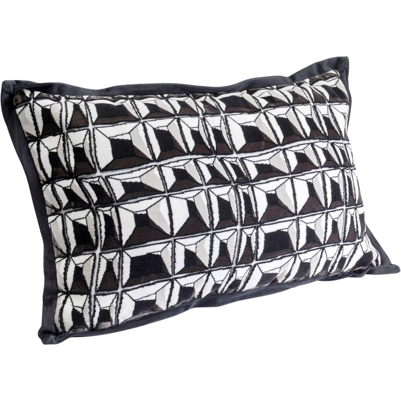 kare-design-kissen-cut-pile-dekokissen-50x30-cm-schwarz-wei-samtoptik-mit-f-llun image 4