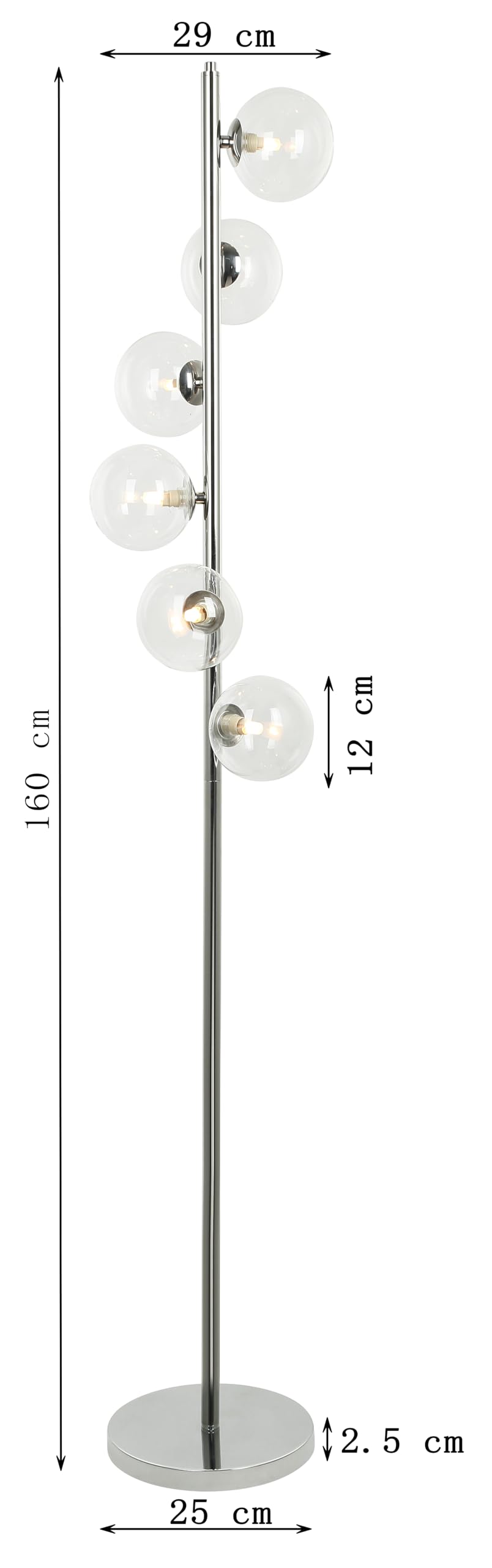 kare-design-stehleuchte-scala-balls-chrom-bodenlampe-stahl-glas-161x29x29-cm image 3
