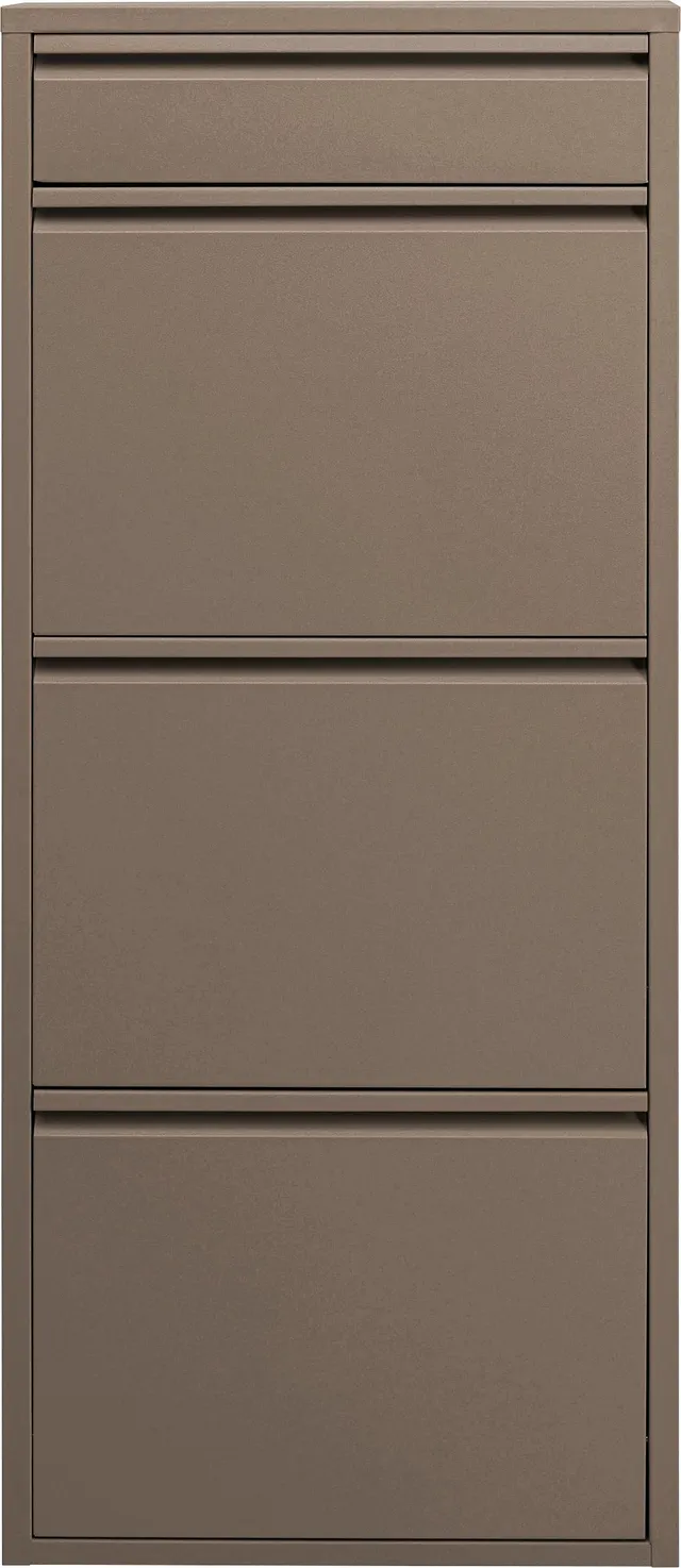 kare-design-caruso-3-1-schuhschrank-taupe-schmal-119x50x15-cm image 1