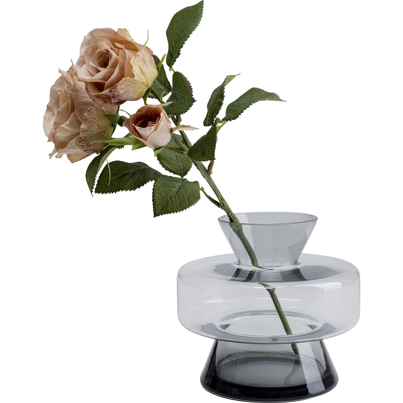 kare-design-vase-cristallino-15-cm-tischvase-schwarz-glas-handarbeit image 3