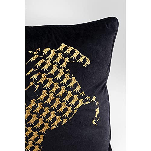 kare-design-kissen-caballo-45x45x10-cm-schwarz-gold-mit-stickerei image 8
