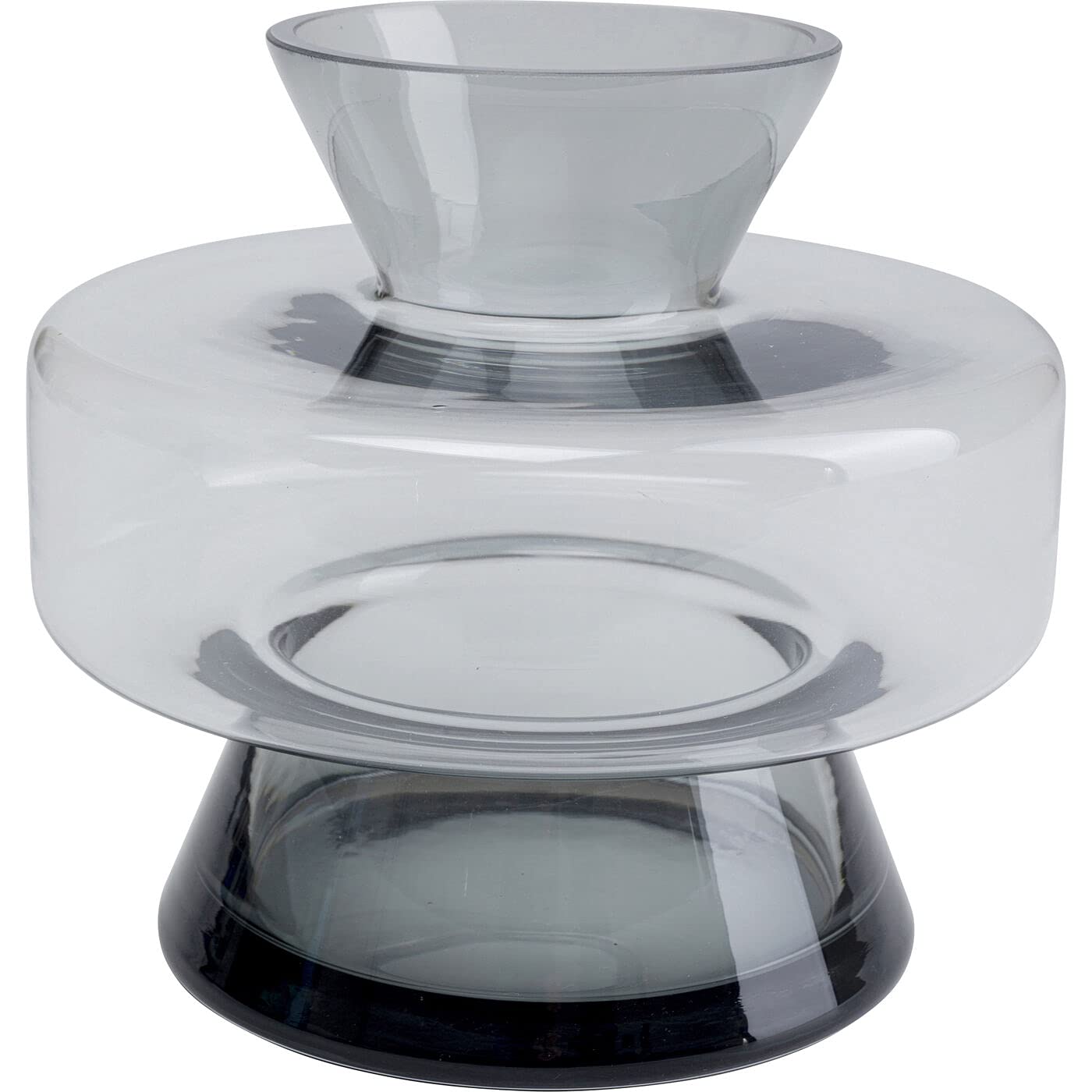 kare-design-vase-cristallino-15-cm-tischvase-schwarz-glas-handarbeit image 1