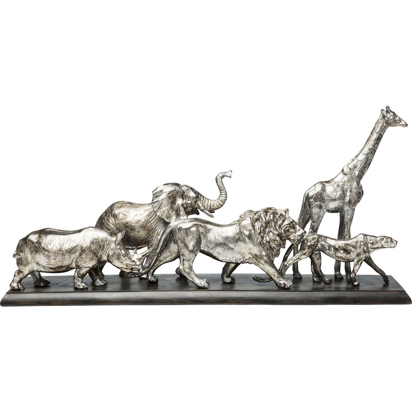 kare-design-deko-objekt-animal-journey-silber-36x71x16-cm image 1