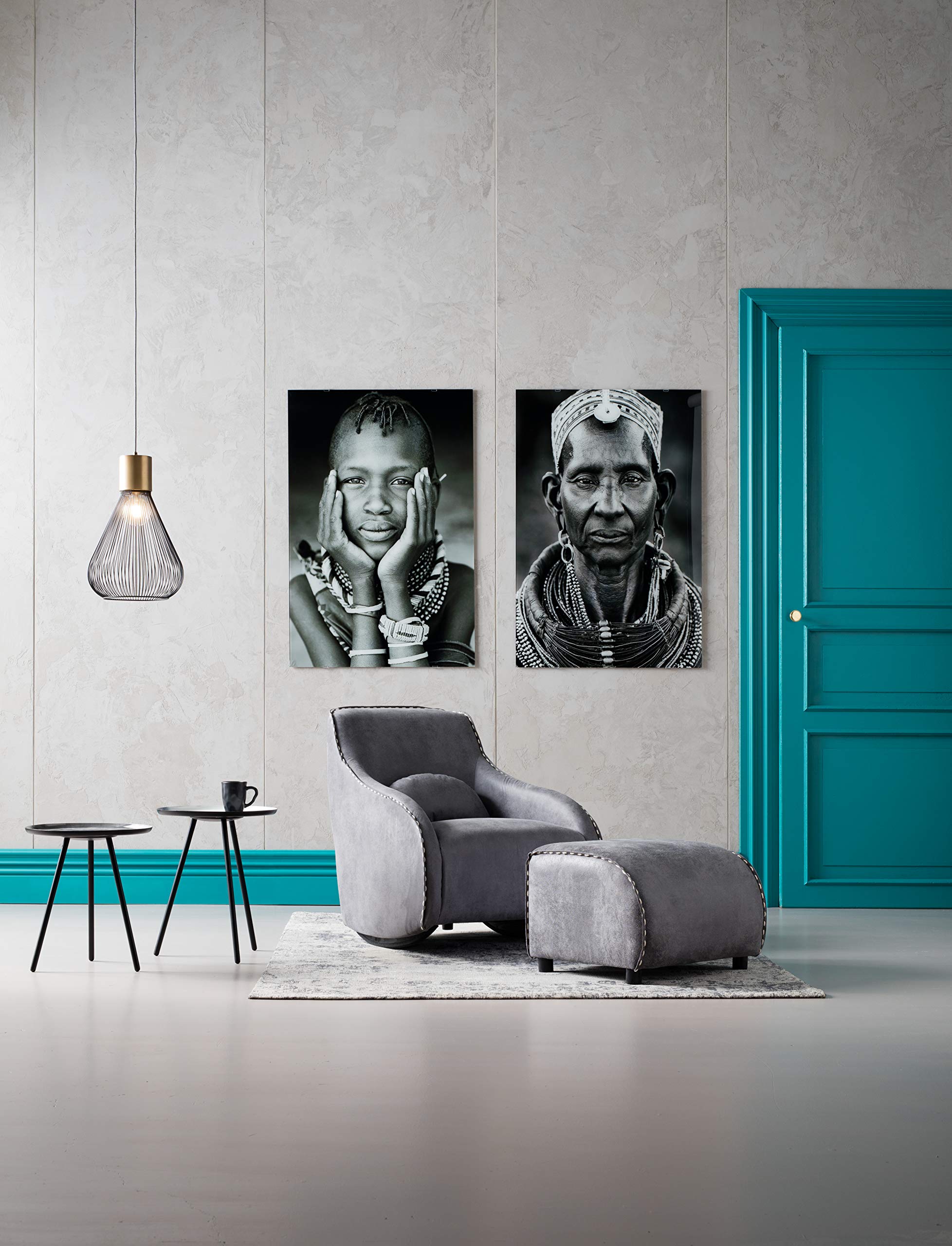 kare-design-hocker-ritmo-vintage-grey-40x52x60cm image 2