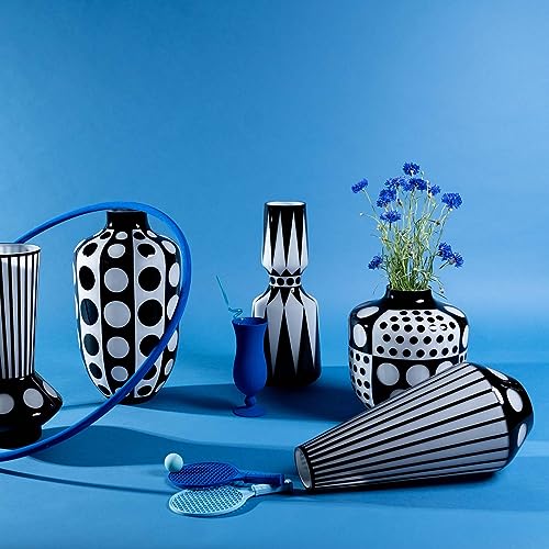 kare-design-vase-brillar-blumenvase-44-cm-schwarz-wei-glas image 8